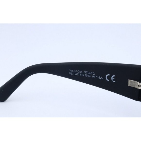 Maui Jim World Cup MJ 266-02MR Wrap Black Rubber Polarized Sunglasses Gray (B) - Picture 6 of 8